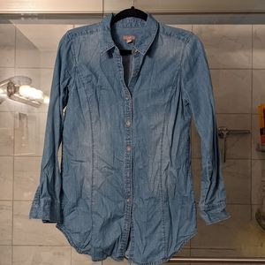 J. Jill denim button up shirt